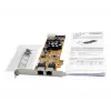 EXSYS EX-6072POE-2 duálna Gigabit Ethernet PCIe karta s PoE, Low Profile