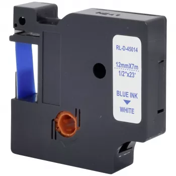 Renkforce RF-LT-D45014 kompatibilná DYMO D1 kazeta popisovacej pásky 12 mm biela/modrá 7 m RF-6027814