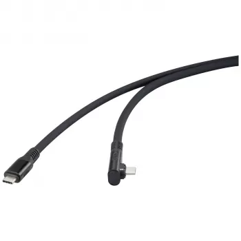 Renkforce USB4 USB-C na USB-C kábel 1m čierny 8K UHD magnetický konektor RF-6438138