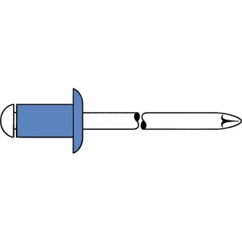 GESIPA slepý nit oceľ/oceľ 4x8mm plochá hlava rozsah upnutia 2,5-4,5mm (6310443)