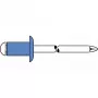GESIPA slepý nit oceľ/oceľ 4x8mm plochá hlava rozsah upnutia 2,5-4,5mm (6310443)