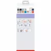 tesa MOON WHITE sada WC kefy a držiaka, samolepiaca, kov, matná biela 40571-00000-00