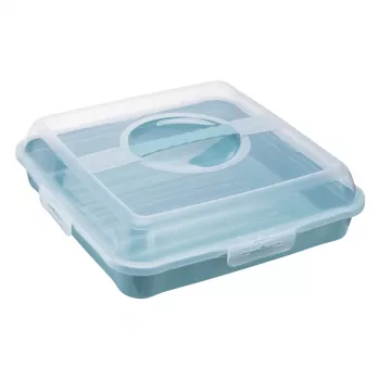 keeeper enrico nosič na tortu & party-butler, Nordic Blue, vyberateľné dno na tortu, ergonomická rukoväť 1066468000000