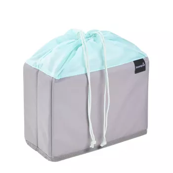keeeper nea vrecko na ovocie a zeleninu, 9 litrov, sivá/aquamarine, sťahovacia šnúrka, skladacie, vhodné na potraviny, 1 kus 1229562400000