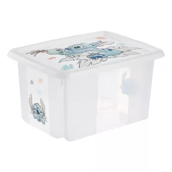 keeeper Karolina Stitch úložná krabica, 15 L, transparentná, s viečkom, stohovateľná 1223600131900