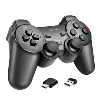 LogiLink AA0187 bezdrôtový herný ovládač 2,4 GHz čierny 8 m dosah PC Android PS3