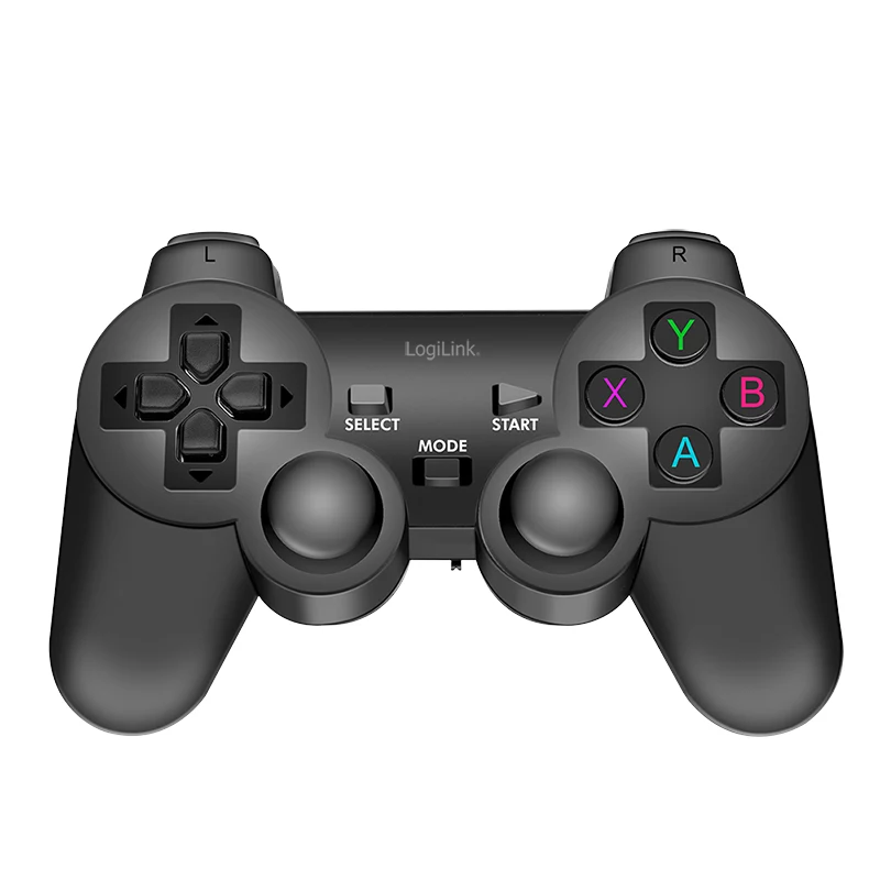 LogiLink AA0187 bezdrôtový herný ovládač 2,4 GHz čierny 8 m dosah PC Android PS3