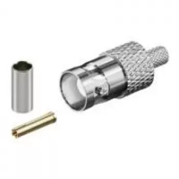 Wentronic Goobay BNC-krimpovacia spojka pre RG 58/U kábel so zlatým kolíkom 11357