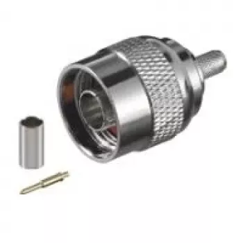 Wentronic Goobay N-typ krimpovací konektor samec pre RG58 kábel, 5,2 mm, zlatý kolík, 50 Ohm 11361