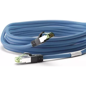 Wentronic 45657 Cat8.1 S/FTP sieťový kábel, RJ45, 0,25 m, modrý