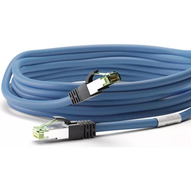 Wentronic 45657 Cat8.1 S/FTP sieťový kábel, RJ45, 0,25 m, modrý