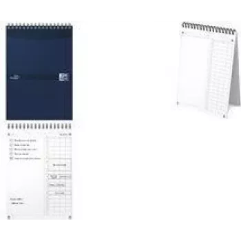 Oxford Essentials Time Manager denný stolový plánovač, DIN A5, tmavomodrá, 60 listov, samostatne stojaci, denný prehľad, 1 kus 400202462
