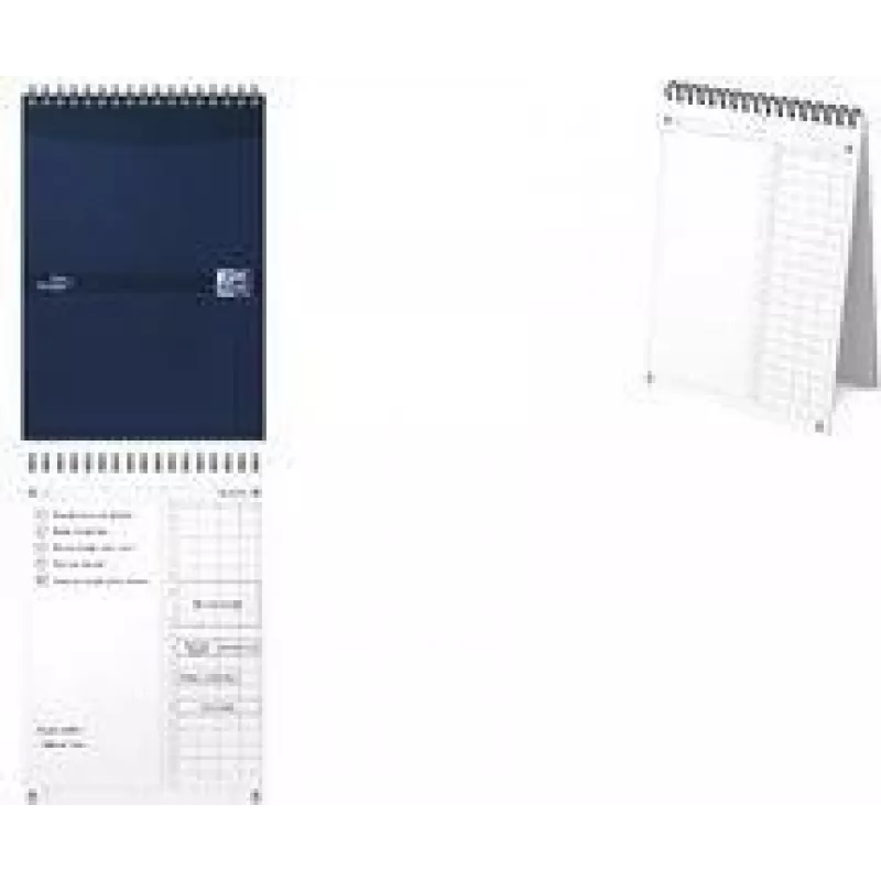 Oxford Essentials Time Manager denný stolový plánovač, DIN A5, tmavomodrá, 60 listov, samostatne stojaci, denný prehľad, 1 kus 400202462