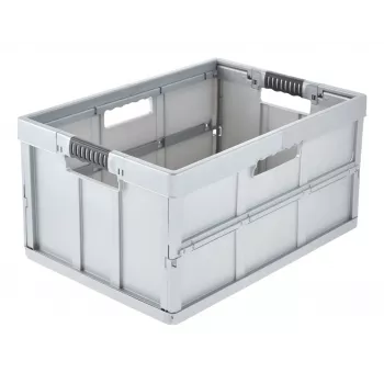 keeeper Profi skladacia krabica benno, 45 litrov, svetlo strieborná, integrované soft rukoväte, nosnosť 50 kg 1023716000000