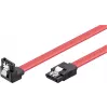 Wentronic 93116 SATA III kábel 0,5m červený, 6Gbps so zaisťovacími klipmi