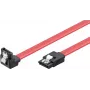 Wentronic 93116 SATA III kábel 0,5m červený, 6Gbps so zaisťovacími klipmi