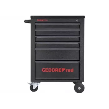 Gedore RED MECHANIC dielenský vozík, 6 zásuviek, čierny (3300012)