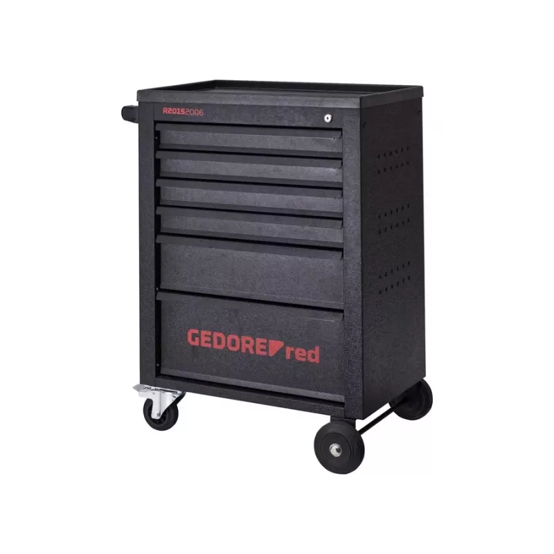 Gedore RED MECHANIC dielenský vozík, 6 zásuviek, čierny (3300012)