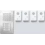 Siedle SET CLAB 850-4 E/W audio set Classic ušľachtilá oceľ/biela (210010048-00)