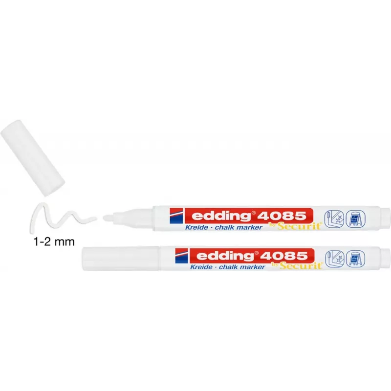 edding 4085/2W kriedový marker biely 1-2 mm 2 balenie 4-4085-2-1049