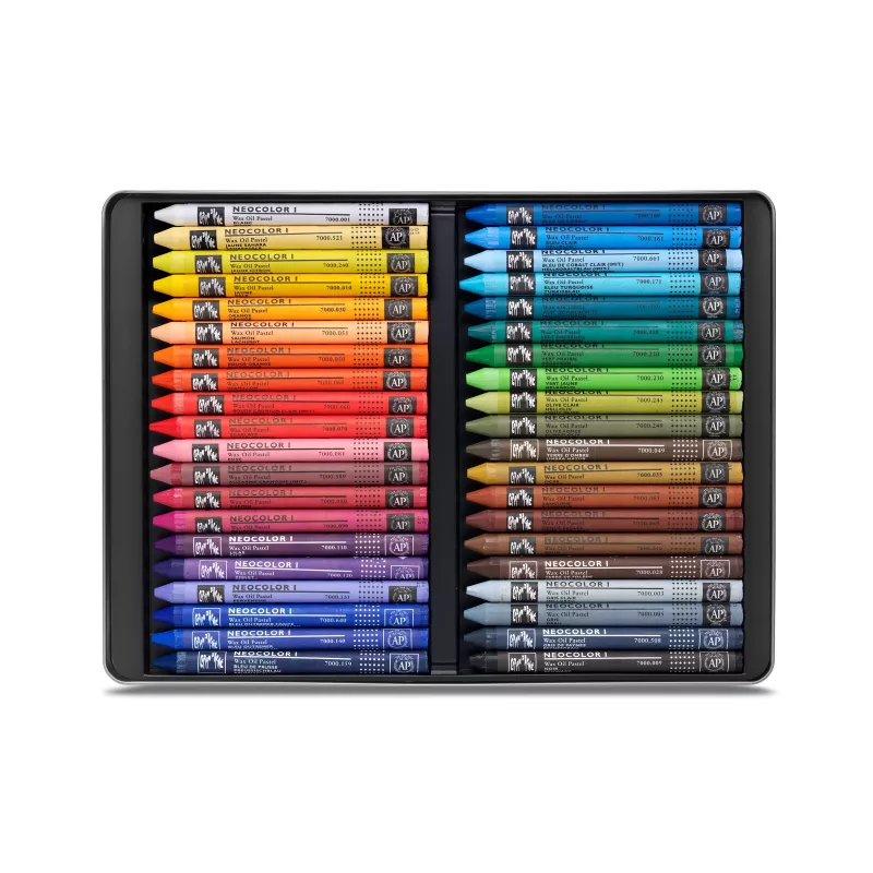 CARAN D'ACHE Neocolor I voskovky, 40-kusová sada, okrúhle, sortiment farieb, papierový obal 7000.340
