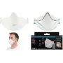 3M Aura 9320+ FFP2 respirátor bez výdychového ventilu, trojdielna skladaná maska, biela, balenie 1 ks 9320-5