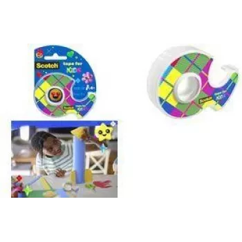 3M Scotch Kids Tape, 19 mm x 15 m, neviditeľná matná lepiaca páska, ručný dávkovač, 1 rolka 7100410261