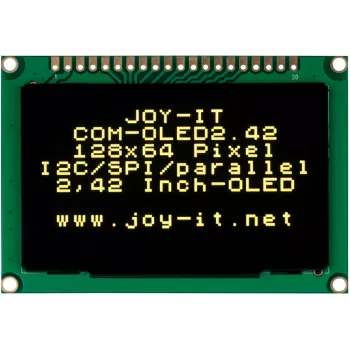 JOY-IT COM-OLED2.42 2,42 palcový OLED displejový modul 128x64, biely, SPI/I2C, SSD1309