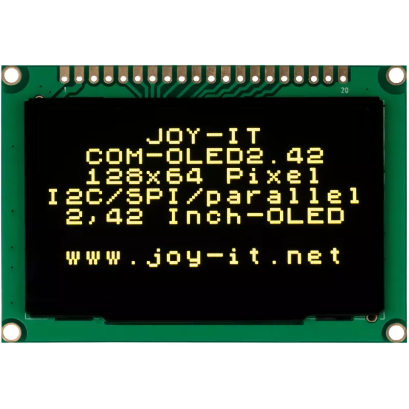 JOY-IT COM-OLED2.42 2,42 palcový OLED displejový modul 128x64, biely, SPI/I2C, SSD1309