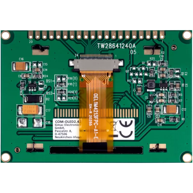 JOY-IT COM-OLED2.42 2,42 palcový OLED displejový modul 128x64, biely, SPI/I2C, SSD1309
