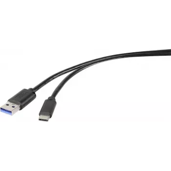 Renkforce RF-4535908 USB 3.2 Gen 1 kábel, USB-A na USB-C, 3 m, čierny