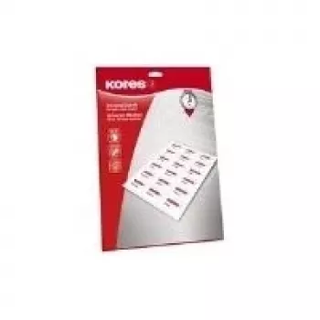 Kores univerzálne etikety 52,5 x 29,7 mm biele 25 listov bez okrajov (1000 etikiet) L5229.25