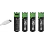 VOLTCRAFT AA Mignon Li-Ion batéria 2000 mAh 1,5 V balenie 4 ks s USB-C nabíjaním (VC-17275570)