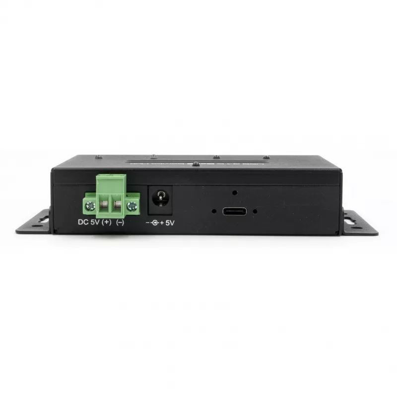 EXSYS EX-1240HMVS Industrial 4-portový USB 3.2 Gen 2 hub, montáž na DIN lištu, kov
