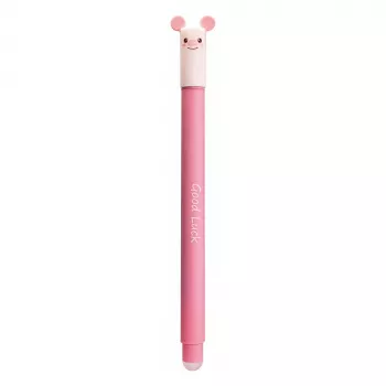 Faber-Castell Eberhard Faber Animal Erase it! gélové pero prasa modré 0,7 mm vymazateľné doplniteľné 582106