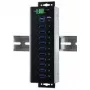 EXSYS EX-1110HMVS-WT industriálny 10-portový USB 3.2 Gen 1 hub, montáž na DIN lištu, kov, 5Gbps