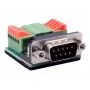 EXSYS EX-49000 sériový adaptérový kábel D-SUB 9-pinový samec na 10-pinovú skrutkovú svorku, 30 cm