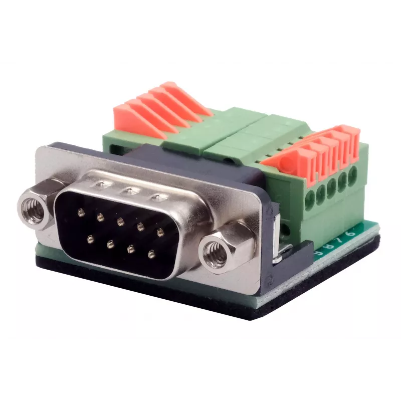 EXSYS EX-49000 sériový adaptérový kábel D-SUB 9-pinový samec na 10-pinovú skrutkovú svorku, 30 cm