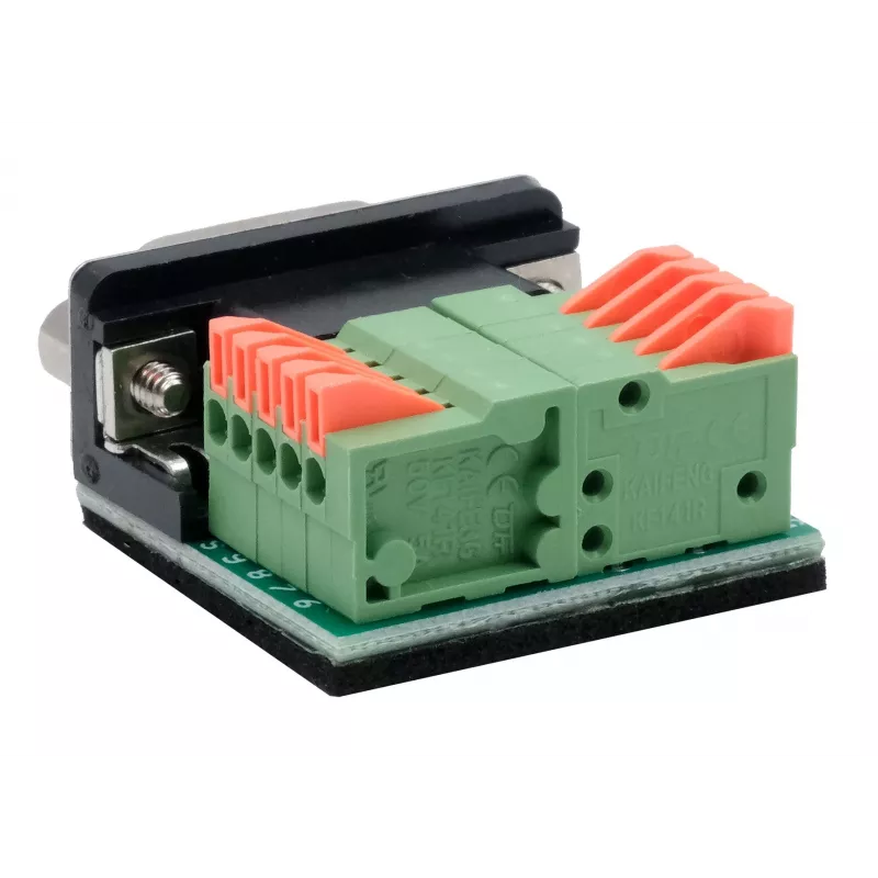 EXSYS EX-49000 sériový adaptérový kábel D-SUB 9-pinový samec na 10-pinovú skrutkovú svorku, 30 cm
