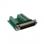 EXSYS EX-49025 D-SUB 25-pinový samec na 27-pinovú skrutkovú svorkovnicu adaptér, zelená/strieborná