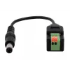 EXSYS EX-49140 DC napájací konektor 5,5x2,1mm na 2-pinovú svorkovnicu adaptérový kábel, 15 cm, tlačidlo