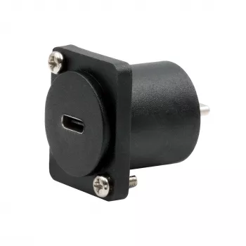 EXSYS EX-49167 D-Typ USB-C konektor samica na konektor samec montážny adaptér, USB 3.2 Gen 2, 10Gbps