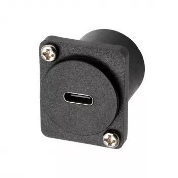 EXSYS EX-49167 D-Typ USB-C konektor samica na konektor samec montážny adaptér, USB 3.2 Gen 2, 10Gbps