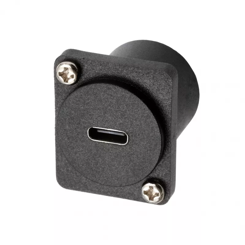 EXSYS EX-49167 D-Typ USB-C konektor samica na konektor samec montážny adaptér, USB 3.2 Gen 2, 10Gbps