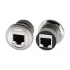 EXSYS EX-49196 kovový adaptér RJ45 na montáž do panela, samica–samica