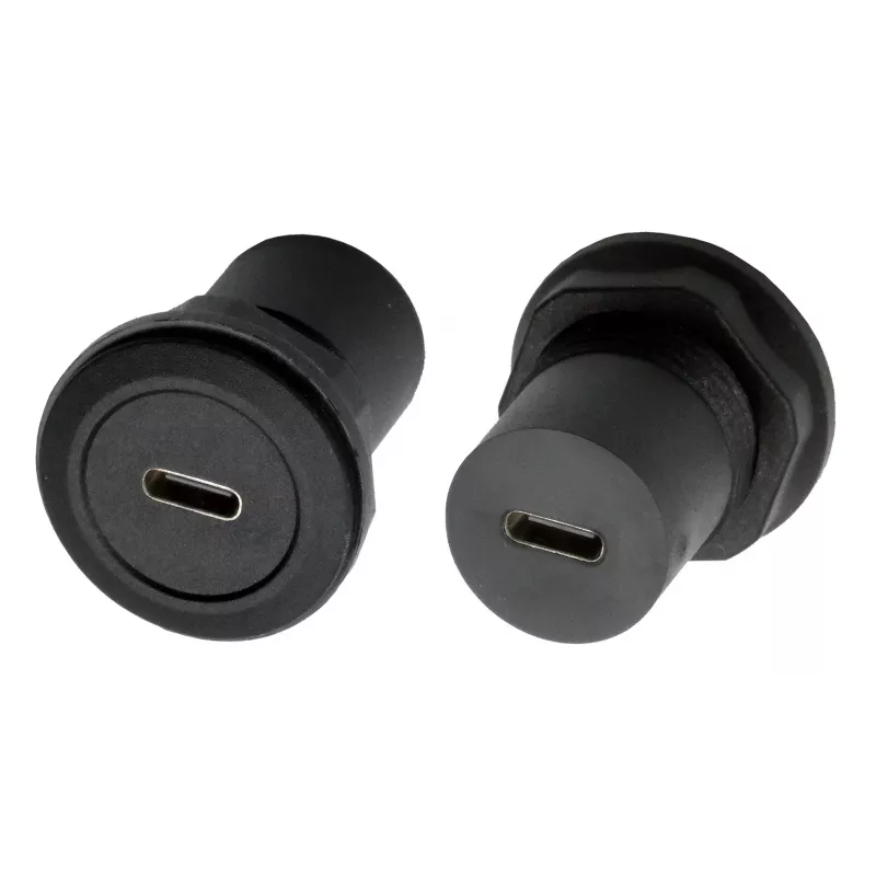 EXSYS EX-49214 adaptér na montáž do panela USB-C samica – USB-C samica, USB 3.2 Gen 1