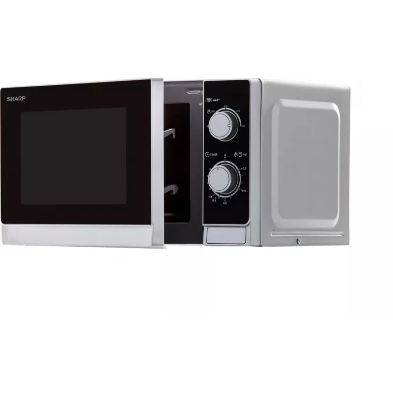 Sharp R200INW solo mikrovlnná rúra 20L 800W čierno-strieborná