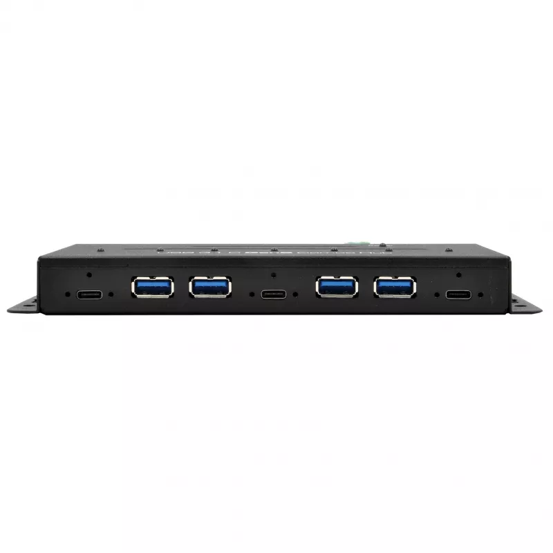 EXSYS EX-1247HMVS 7-port USB 3.2 Gen 2 priemyselný hub s montážou na DIN lištu