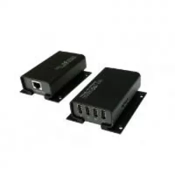 EXSYS EX-1444 4-port USB 2.0 Cat.5/6 predlžovač, až 100 m