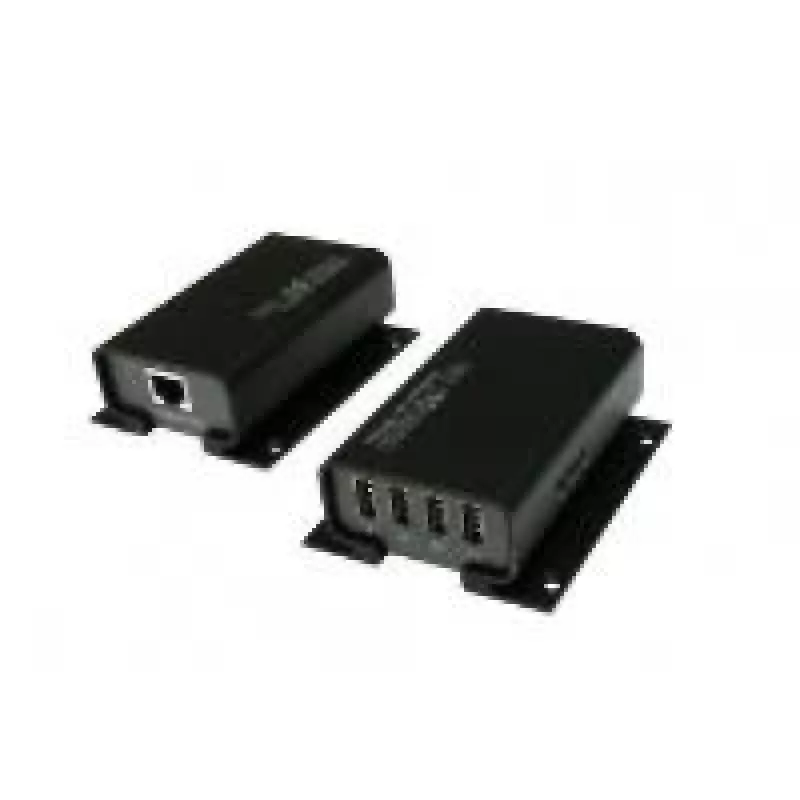 EXSYS EX-1444 4-port USB 2.0 Cat.5/6 predlžovač, až 100 m